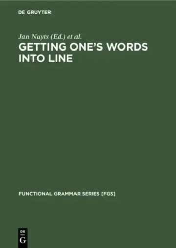Cover of Getting One's Words Into Line