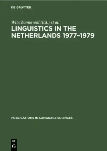 Cover of Linguistics in the Netherlands 1977-1979