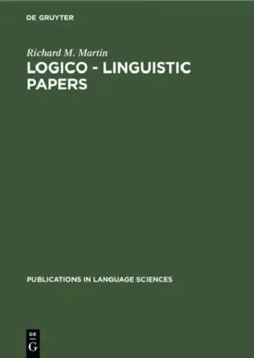 Cover of Logico - Linguistic Papers