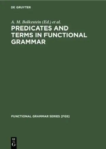 Cover of Predicates and Terms in Functional Grammar