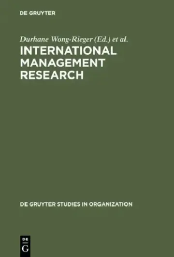 Cover of International Management Research
