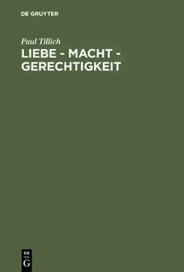 Cover of Liebe - Macht - Gerechtigkeit