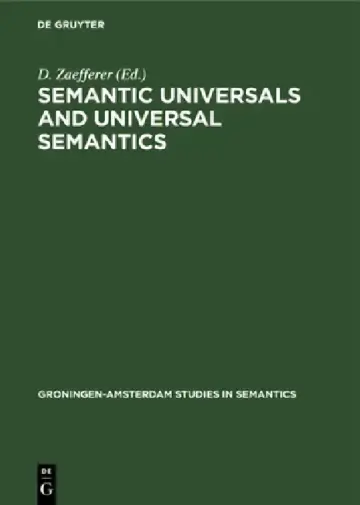 Cover of Semantic Universals and Universal Semantics