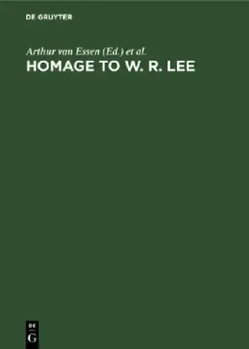 Cover of Homage to W. R. Lee