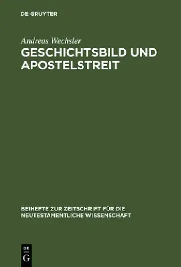 Cover of Geschichtsbild und Apostelstreit