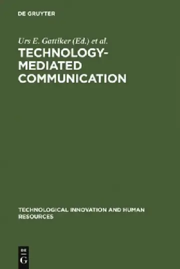 Cover of Technology-Mediated Communication