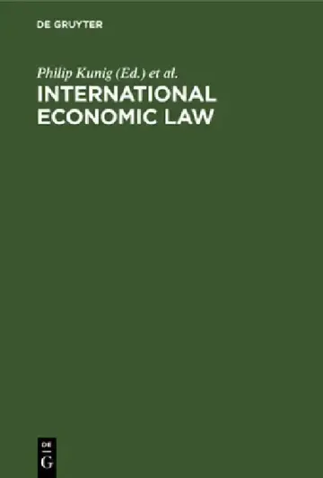 Cover of International Economic Law