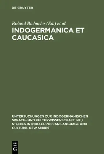 Cover of Indogermanica Et Caucasica