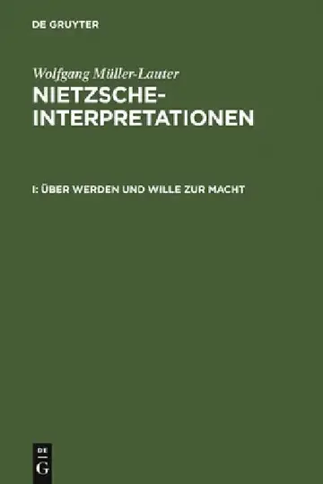 Cover of Über Werden Und Wille Zur Macht