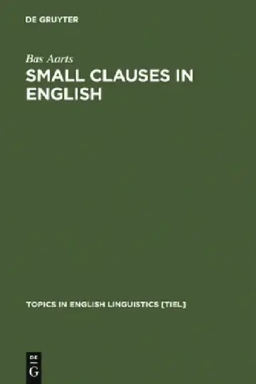 Cover of Small Clauses in English
