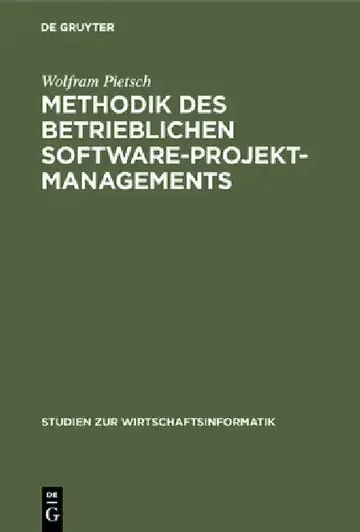 Cover of Methodik des betrieblichen Software-Projektmanagements