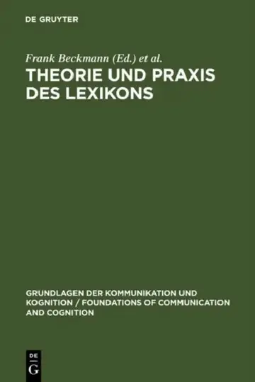 Cover of Theorie Und PRAXIS Des Lexikons