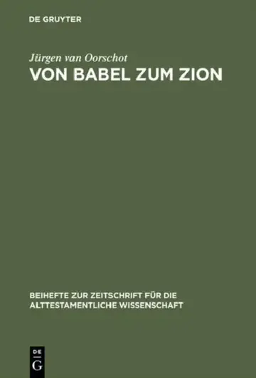 Cover of Von Babel zum Zion