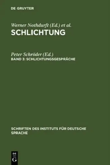 Cover of Schlichtungsgespräche