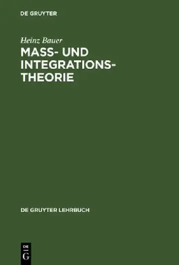 Cover of Maß- Und Integrationstheorie
