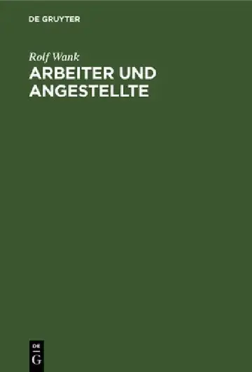 Cover of Arbeiter und Angestellte