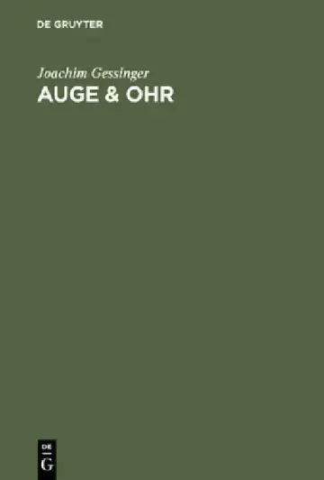Cover of Auge & Ohr