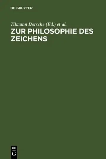 Cover of Zur Philosophie des Zeichens