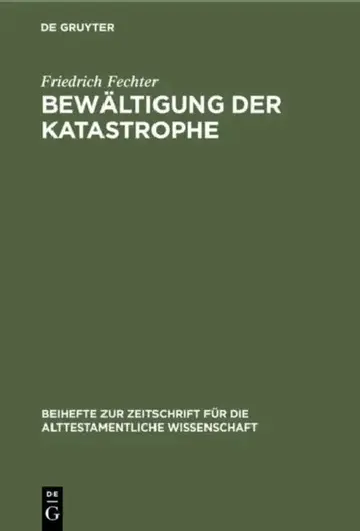 Cover of Bewältigung der Katastrophe