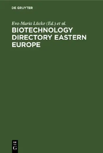 Cover of Biotechnology Directory Eastern Europe