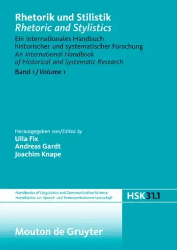 Cover of Rhetorik Und Stilistik / Rhetoric and Stylistics. Halbband 1