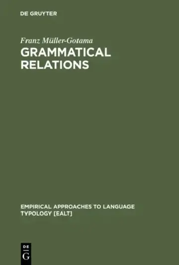 Cover of Grammatical Relations