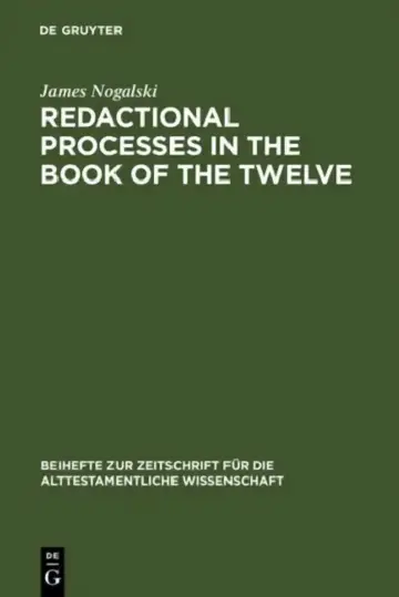Cover of Redactional Processes in the Book of the Twelve