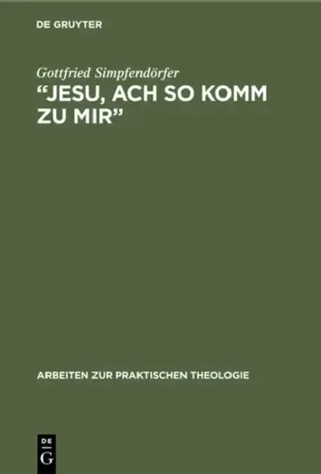 Cover of "Jesu, Ach So Komm Zu Mir‟