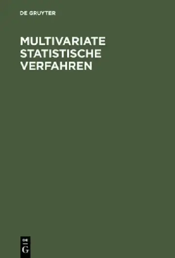 Cover of Multivariate statistische Verfahren