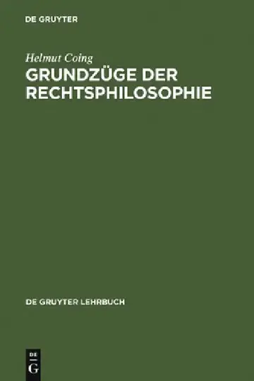 Cover of Grundzüge Der Rechtsphilosophie