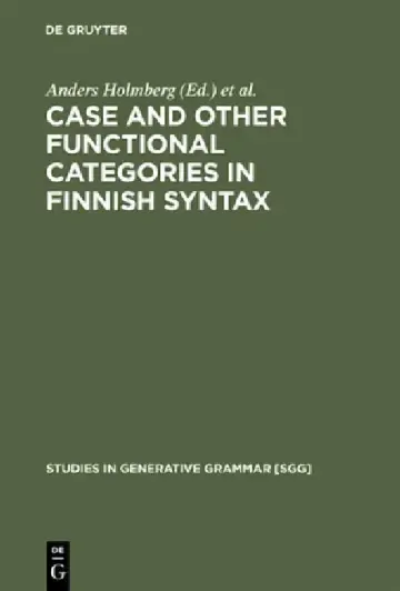 Cover of Case and Other Functional Categories in Finnish Syntax