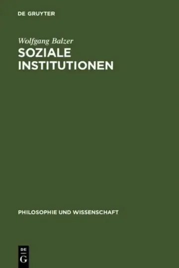 Cover of Soziale Institutionen