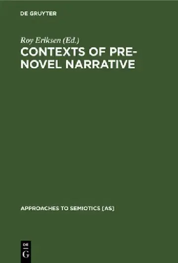 Cover of Contexts of Pre-Novel Narrative
