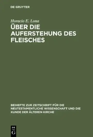 Cover of Über die Auferstehung des Fleisches