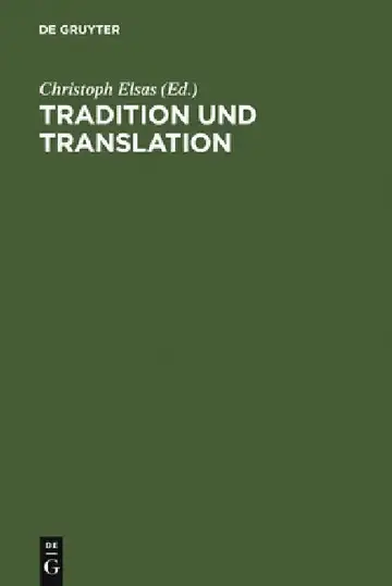 Cover of Tradition und Translation