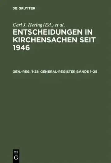 Cover of General-Register Bände 1-25