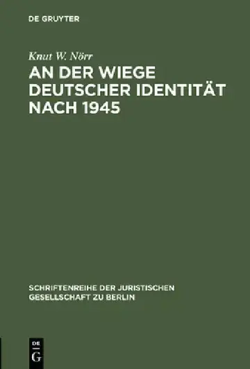 Cover of An der Wiege deutscher Identität nach 1945