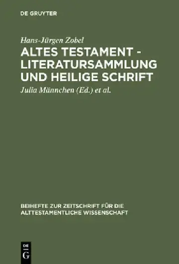 Cover of Altes Testament - Literatursammlung und Heilige Schrift