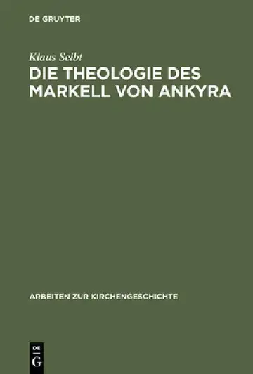 Cover of Die Theologie des Markell von Ankyra