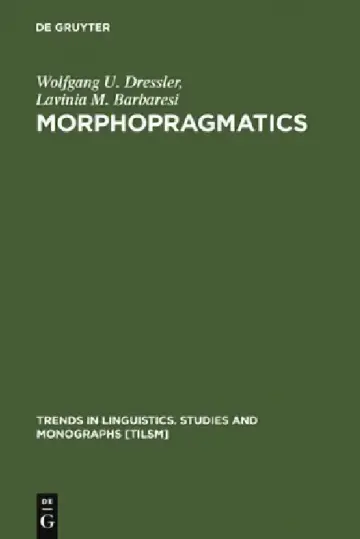 Cover of Morphopragmatics