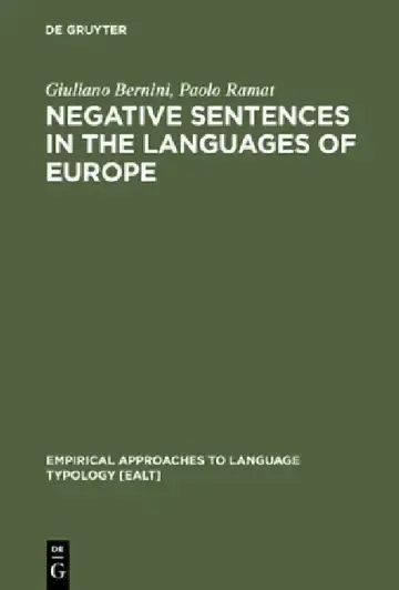 Cover of Negative Sentences in the Languages of Europe