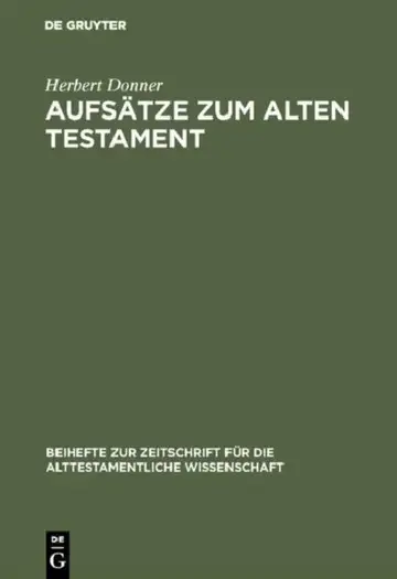 Cover of Aufsätze Zum Alten Testament