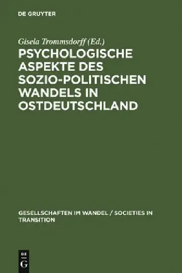 Cover of Psychologische Aspekte des sozio-politischen Wandels in Ostdeutschland