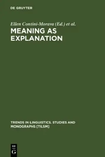 Cover of Meaning as Explanation