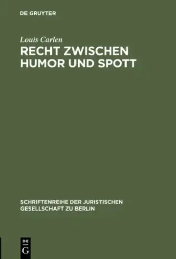 Cover of Recht zwischen Humor und Spott