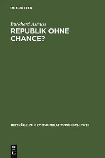 Cover of Republik ohne Chance?