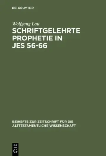 Cover of Schriftgelehrte Prophetie in Jes 56-66