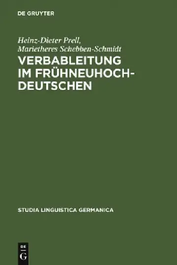 Cover of Verbableitung Im Frühneuhochdeutschen