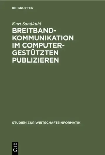 Cover of Breitbandkommunikation Im Computergestützten Publizieren