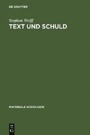 Cover of Text Und Schuld